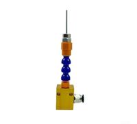 Boquilla de bomba de aire de acero inoxidable para colchón inflable de barco, adaptador de chorro de alta presión para camping, piscina, fiesta, ajuste de válvula de metal, color plateado (5)
