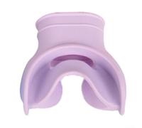 Boquilla de buceo con soporte de lengua, silicona segura para uso bajo el agua (morado lavanda)
