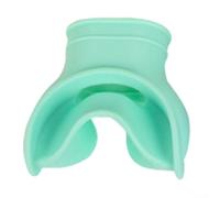 Boquilla de buceo con soporte de lengua, silicona segura para uso bajo el agua (verde)