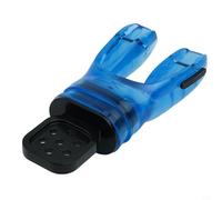 Boquilla de buceo personalizable, paquete de 2 unidades, diseño moldeable para mayor comodidad y compatibilidad con reguladores (azul)