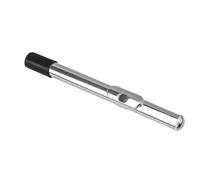 Boquilla de cabeza de flauta de 23 cm, repuesto de cabeza de flauta plateada para amantes de la música y artistas intérpretes