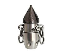 Boquilla de cadena giratoria de acero inoxidable, limpieza de drenaje, accesorio de la máquina de dragado, eliminación de bloqueos de grasa, alcantarillado, 0,5 kg(WHITE)