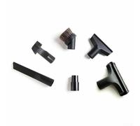 Boquilla de cepillo para aspiradora 6 en 1 y kit de accesorios para Vax para HOOVER para ELECTROLUX 32 mm 35 mm juego de herramientas de suelo con herramientas de tapicería para grietas, color negro