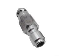 Boquilla de chorro de alcantarillado para lavadora a presión, 9 chorros, acero inoxidable 304 giratorio para limpieza de línea de drenaje y chorro de tuberías (enchufe rápido 3/8)