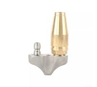Boquilla de chorro de drenaje turbo inverso, cabezal de limpieza de alcantarillado de acero inoxidable y latón, conectores de 3/8 pulgadas y 1/4 pulgadas para máquinas de alta presión (3/8)