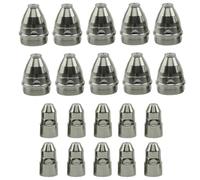 Boquilla de corte por plasma para linterna P80, apertura de 1,1 mm, cobre libre de oxígeno con electrodo de hafnio, compatible con CUT-70/CUT-80/CUT-100/CUT-120