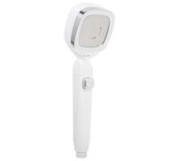 Boquilla de Ducha de Mano Ajustable de Plástico ABS Presión | Modo Lluvia, Uso en Baño, Diseño Blanco Moderno y Simple, Conjunto de Ducha Portátil