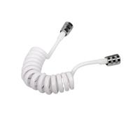 Boquilla de ducha de resorte, manguera rociadora de agua, manguera telescópica flexible, manguera rociadora de agua for baño y bañera, 1,5 m/2 m(Bianco,1.5m)