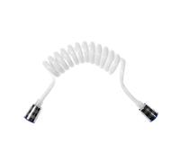 Boquilla de ducha de resorte, manguera rociadora, tubo telescópico flexible, tubo rociador for baño, 1,5 m/2 m(Bianco,150cm)