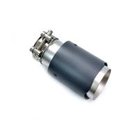 Boquilla de escape Para 1 Uds tubo de escape de fibra de carbono silenciador de automóvil Universal de acero inoxidable Tubo escape deportivo(ID 57mm-OD 101mm)