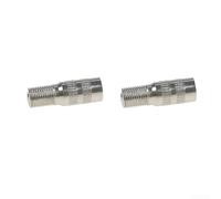 Boquilla de extensión de inflado de latón para neumáticos Xiaomi Scooter que soportan controles de presión de rutina y recambios (25 mm plateado)