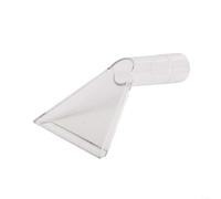 Boquilla de extracción de limpieza de tapicería con carcasa transparente para observación directa de la integridad del sello y movimiento de fluido (punta transparente pequeña)