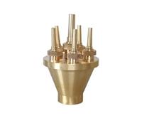 Boquilla de Fuente Boquillas For Fuente De 1", 1,5" Y 2" Centro Recto For Piscinas, Fuentes Agua For Música Al Aire Libre, Rociadoras For Paisajismo(1.5 (Brass))