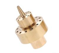 Boquilla de fuente de latón DN25 que produce patrones únicos de agua de columna de flores para características de estanque de jardín y riego al aire libre con resistencia al metal