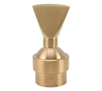 Boquilla de fuente en forma de abanico, cabezal de pulverización de agua uniforme ajustable de cobre, aspersor de estanque en forma de abanico con adaptador universal, para riego (G2in)