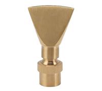 Boquilla de fuente en forma de abanico, cabezal de pulverización de agua uniforme ajustable de cobre, aspersor de estanque en forma de abanico con adaptador universal, para riego (g1in)
