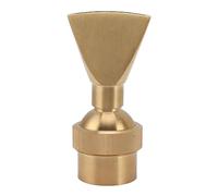 Boquilla de fuente en forma de abanico, cabezal de pulverización de agua uniforme ajustable de cobre, aspersor de estanque en forma de abanico con adaptador universal, para riego (G1.5in)