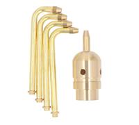 Boquilla de Fuente Giratoria de Latón, Cabezal de Rociador de 4 Brazos, Rociador para Estanque Jardín Patio Piscina G1in - Rotación Automática, Ajuste de Ángulo, Decoración (G1.5in)