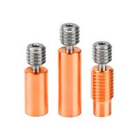 Boquilla de Garganta Compatible with Impresora 3D, E-3D V6 Totalmente de Metal con Rotura de Calor, Compatible with Bloque Calentador HOTEND V6 de E-3D de 1,75mm, 2 uds.(Type3)