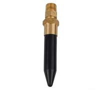 Boquilla de gas de helio de latón NPT1/4-18, válvula inclinable para inflador de globos, cilindro, punta de goma, decoración de lámina de látex