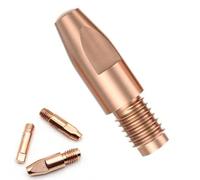 Boquilla de gas de la punta de antorcha de liderazgo de cobre M6, fácil de instalar: adecuado para la antorcha de soldadura MIG de 15ak/24kd/36 kd 24KD Copper Conductive Mouth 0.8 mm 20pcs