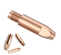 Boquilla de gas de la punta de antorcha de liderazgo de cobre M6, fácil de instalar: adecuado para la antorcha de soldadura MIG de 15ak/24kd/36 kd 36KD Copper Conductive Mouth 1.2 mm 10 piezas