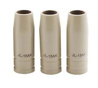 Boquilla de gas para antorcha con protección de recubrimiento 15Ak (3 unidades)