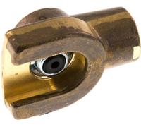Boquilla de grasa plana de 16 mm, punta abierta G 1/8" hembra