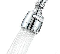 Boquilla de grifo con aireador,Giratorio de 360 grados y ahorro de agua | Extensor de grifo para cocina | Para uso en Baño, Cocina, Hoteles, Apartamentos, Habitaciones Estudiantiles y Viviendas de
