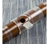 Boquilla de guía de soplado de flauta de plástico que apoya la educación de la flauta en etapa temprana y la construcción del tono en la llave de flauta común (F: llave L-C/D transparente)