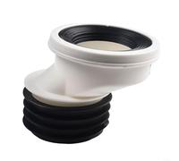 Boquilla de inodoro para tubería de drenaje de inodoro, opciones rectas y excéntricas, conexión de PVC con compensación de 0 cm, 2 cm, 5 cm, 10 cm (C)