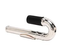 Boquilla de junta de cabeza curvada para flauta, accesorios de repuesto para instrumentos de viento de madera de metal, fácil de tocar con una posición cómoda, junta de cabeza