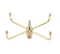 Boquilla de la fuente de agua, cabeza de la fuente del estanque 4 Boquilla de rotación de brazo Cabezcos de boquilla de agua Girador G1/2 Hilo hembra G3/4 Hilo masculino para