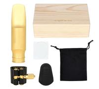 Boquilla de latón duradero para saxofón tenor en B para una estabilidad de sonido consistente y fijación rápida, ideal para estudiantes con boquilla alta B