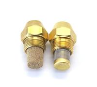 Boquilla de latón para quemador de combustible, ángulo de 60 grados, tamaño 0,40, 5 piezas, boquilla de aceite de repuesto resistente (0,65-60 grados sólidos)