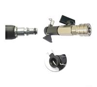 Boquilla de lavado a presión de acero inoxidable de 1/4 pulgadas de conexión rápida para Dirt Blaster, adaptador de lavado a chorro para Parkside para lavor, jardín, patio, 2320 psi máximo (C)