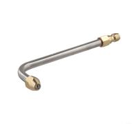 Boquilla de lavado a presión de acero inoxidable para varita de extensión de lanza, punta de pulverización en ángulo de 30°/90°/forma de U, 17 cm, se adapta a arandelas de 5000 PSI, conexión rápida