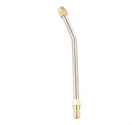 Boquilla de lavado a presión en ángulo de 30° 90° en forma de U, punta de pulverización de metal de liberación rápida para varita telescópica, limpieza resistente, terraza, muebles, jardín, 17 cm (30