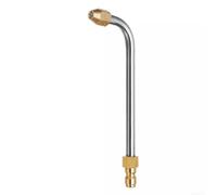 Boquilla de lavado a presión en forma de U de 30 grados 90 grados con spray en ángulo para varita de extensión de lanza, acero inoxidable, 17 cm, 35 cm, conexión rápida macho (17 cm-90)
