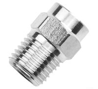 Boquilla de lavado a presión para repuesto de limpiador, 1 pieza roscada con inserto endurecido, múltiples opciones de ángulo de pulverización y rosca NPT macho de 1/4 pulgadas (40°)