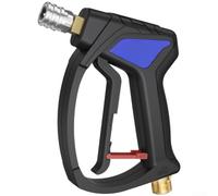 Boquilla de lavado de alta presión 4080PSI de acero inoxidable para lavado de coches, limpieza de jardín, patio, piso, entrada, 21 cm, azul (B)