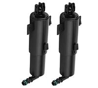 Boquilla de lavado de faros, rociador de chorro, 2 piezas, color negro, montaje directo, fácil instalación, rendimiento estable para Serie 3 E90 E91 E92 E93 2006 2011