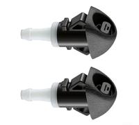 Boquilla de lavado de parabrisas negro 86636AJ10B para Outback 2010-2014, para boquilla ABS resistente, sistema de limpieza de parabrisas delantero, juego de 2 unidades (negro y blanco)
