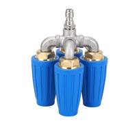 Boquilla de lavadora a presión 4 en 1, azul, giratoria de 360 °, 4000psi, conector rápido de 1/4 pulgadas, boquilla Turbo para lavadora a presión para suelo de vehículo