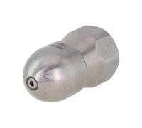 Boquilla de lavadora de alta presión de 1/2 pulgada con diseño frontal de 6 agujeros para tuberías de aguas residuales y limpieza al aire libre, construcción de metal, fácil instalación