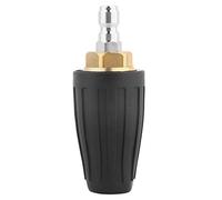 Boquilla de lavadora de alta presión de 1/4 pulgadas, conector rápido, punta de chorro giratoria turbo de 3600 PSI, latón de cerámica para limpieza de entrada, acera y patio (agujero 025)