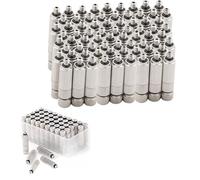 Boquilla de limpieza, boquilla ángulo pulverización, alta presión, atomizadora niquelada latón 50 piezas, orificio cerámica 0,1-0,8 mm(Stainless Steel,3 Sections 0.3mm Orifice Dia)
