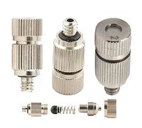 Boquilla de limpieza, boquilla ángulo pulverización, boquillas nebulización latón, 80 alta presión, UNC 10/24, 0.004-0.039"(0.8mm)