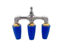Boquilla de limpieza de alta presión de 1/4 pulgadas para boquilla turbo con control de pulverización superior (azul)
