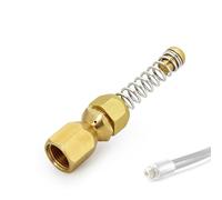 Boquilla de limpieza de tuberías giratoria para Karcher - Boquilla de alta presión para limpieza de tuberías, boquilla de alta presión para coronas/Nilfisk, etc., boquilla en espiral con muelle